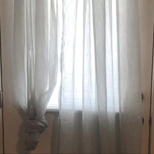 Curtains.  Set of 2 Sheer curtains. 50 x 84 each.